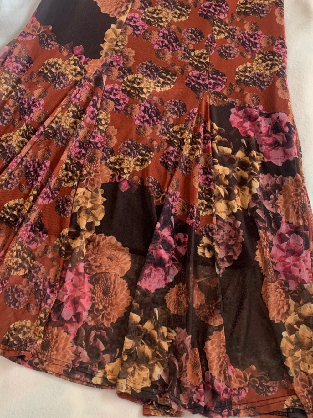 Nasty Gal Brown and Purple Mesh Dress - Picture 13 of 14